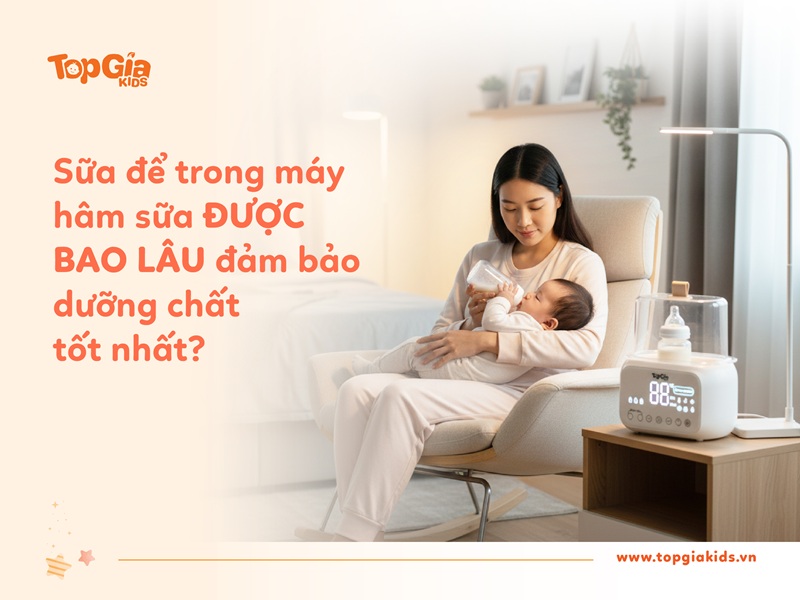 Sữa để trong máy hâm sữa được bao lâu
