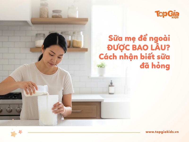 Sữa mẹ để ngoài được bao lâu?
