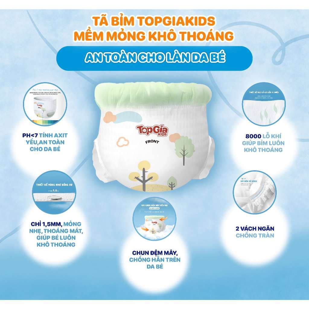 Điểm nổi bật của tã bỉm Topgiakids