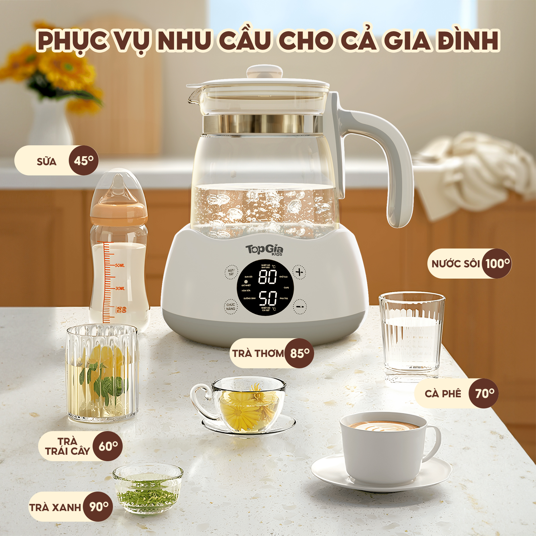 Máy đun nước hâm sữa TopgiaKids M3-01