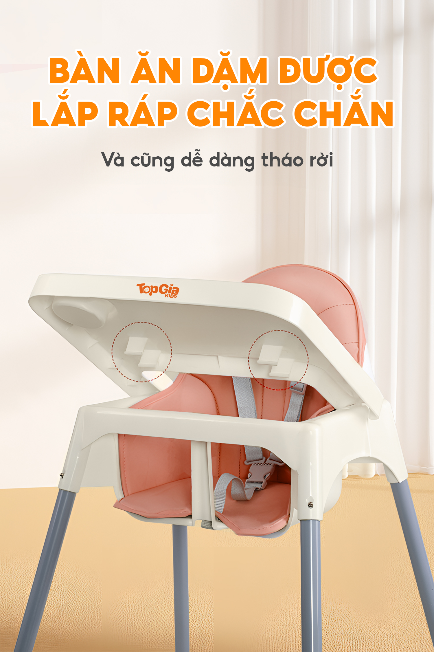 Ghế ăn dặm TopgiaKids