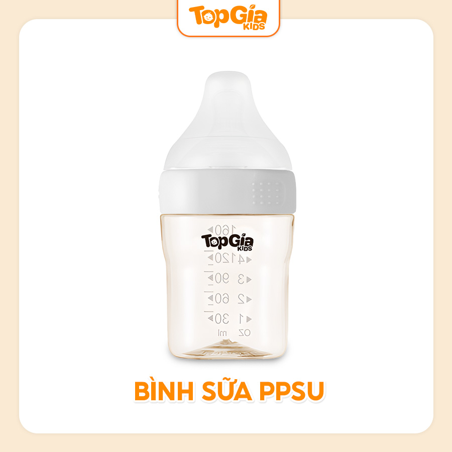 Bình sữa PPSU TopgiaKids cho bé 160ml/270ml