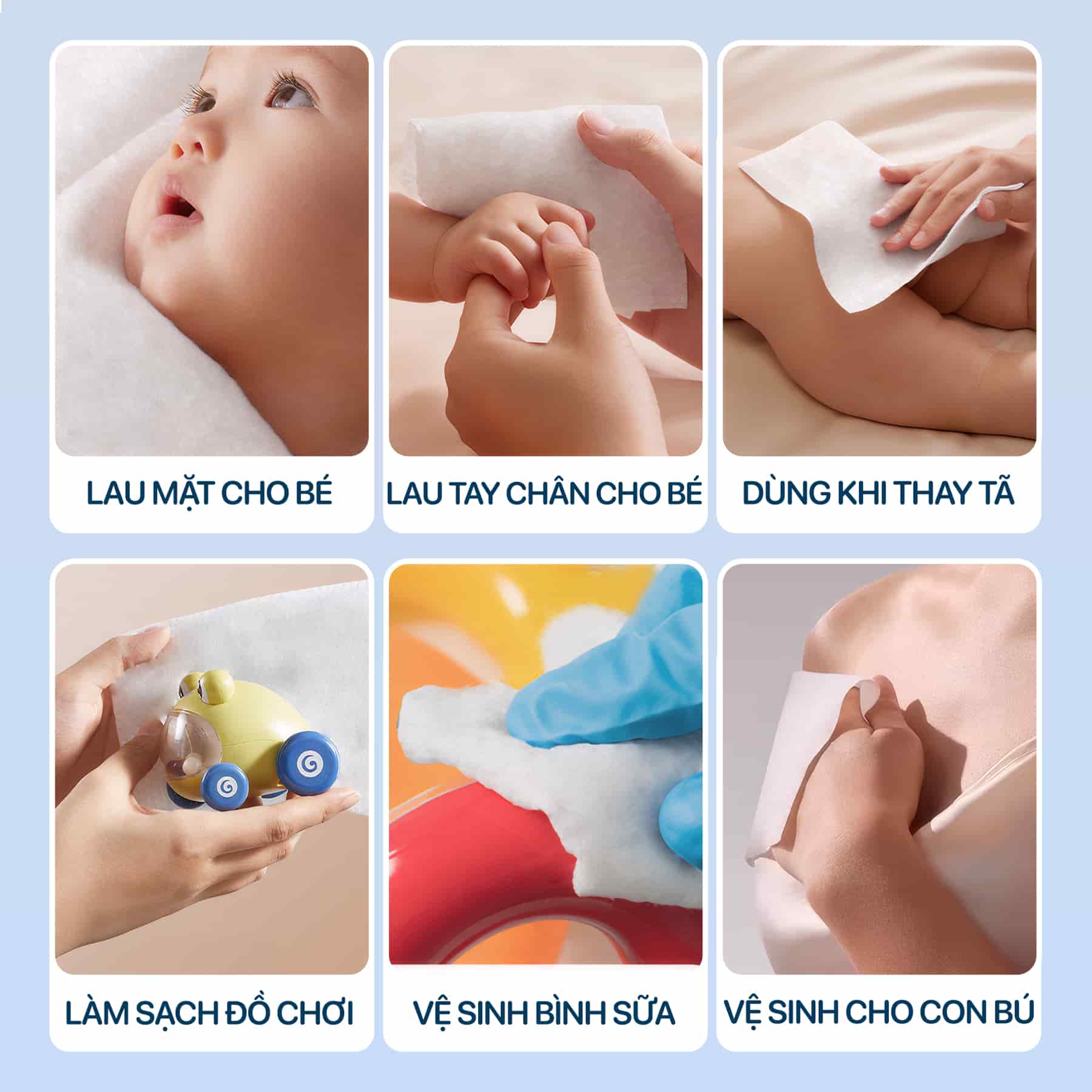Khăn ướt trẻ em TopgiaKids (Thùng 6 gói)