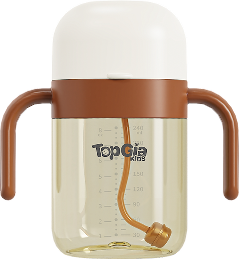 Bình sữa nắp lật PPSU TopgiaKids 240ml/300ml