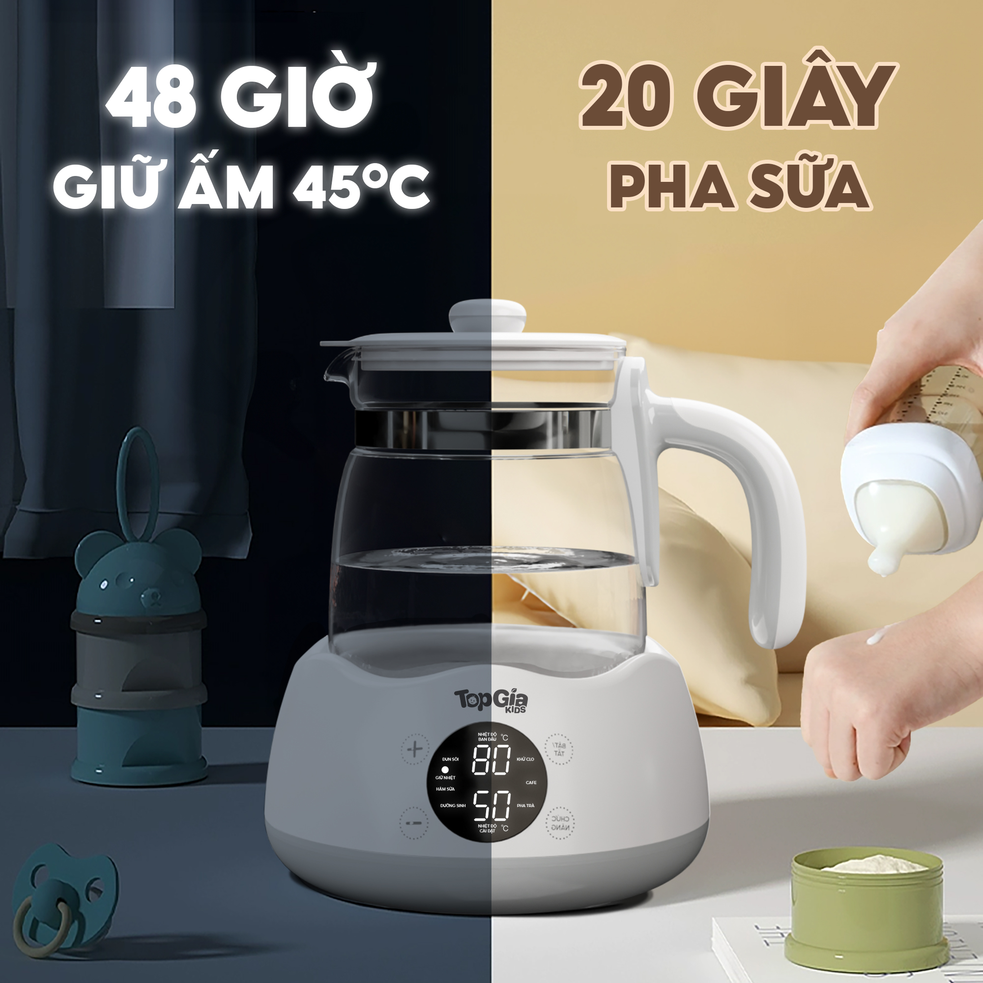 Máy đun nước hâm sữa TopgiaKids M3-01