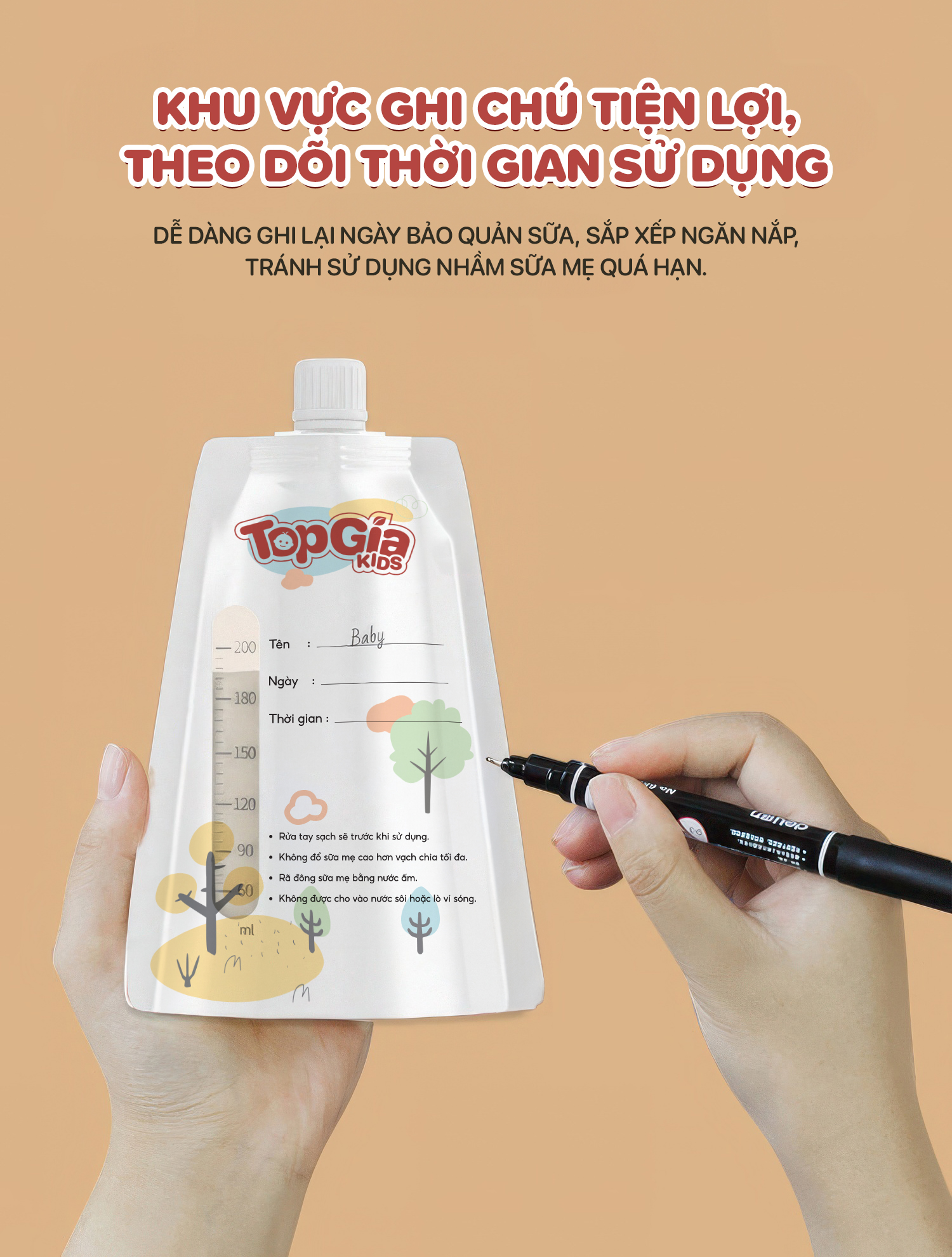Túi trữ sữa TopgiaKids