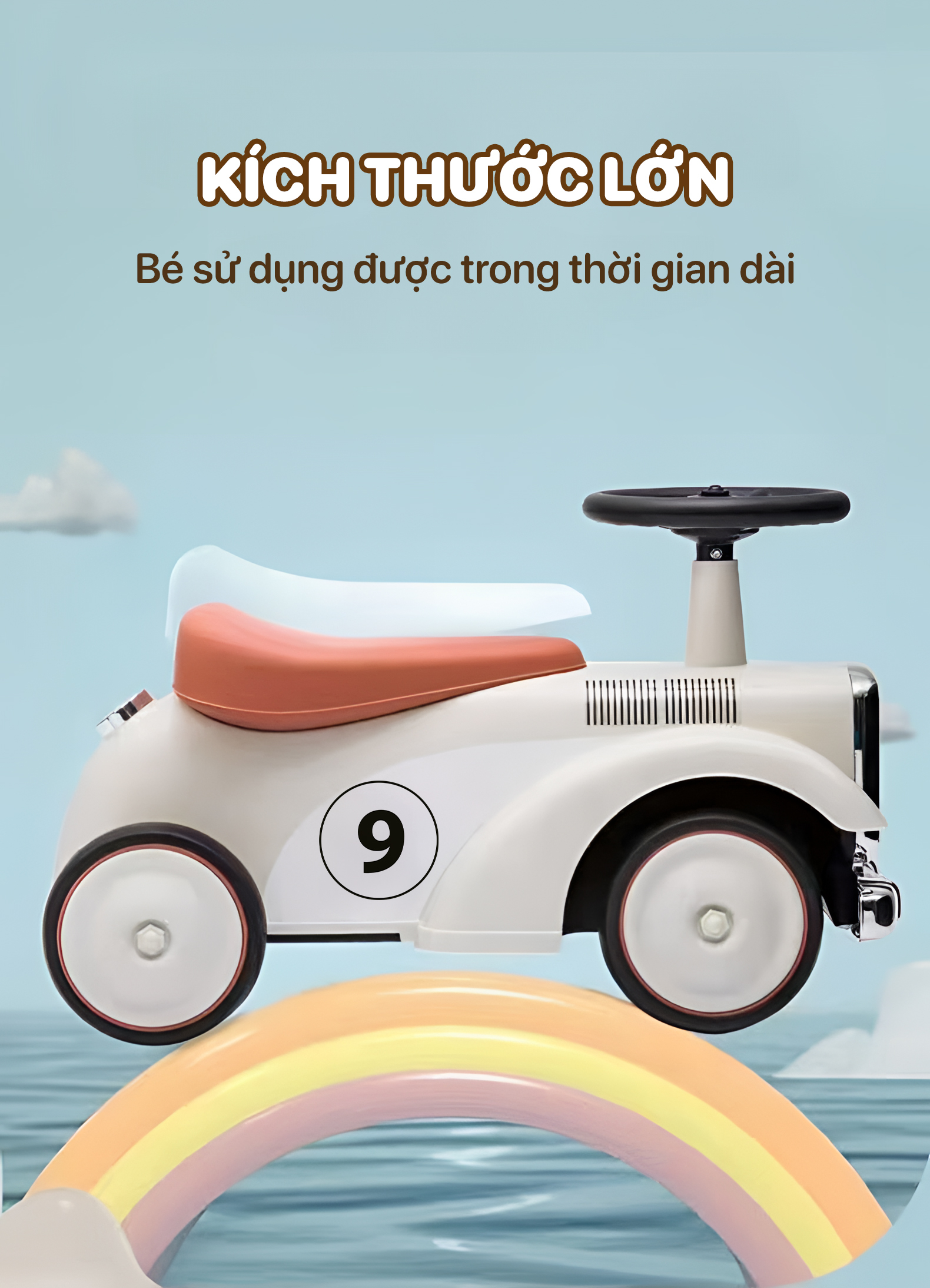 Xe chòi kiểu xe oto TopgiaKids M7-08