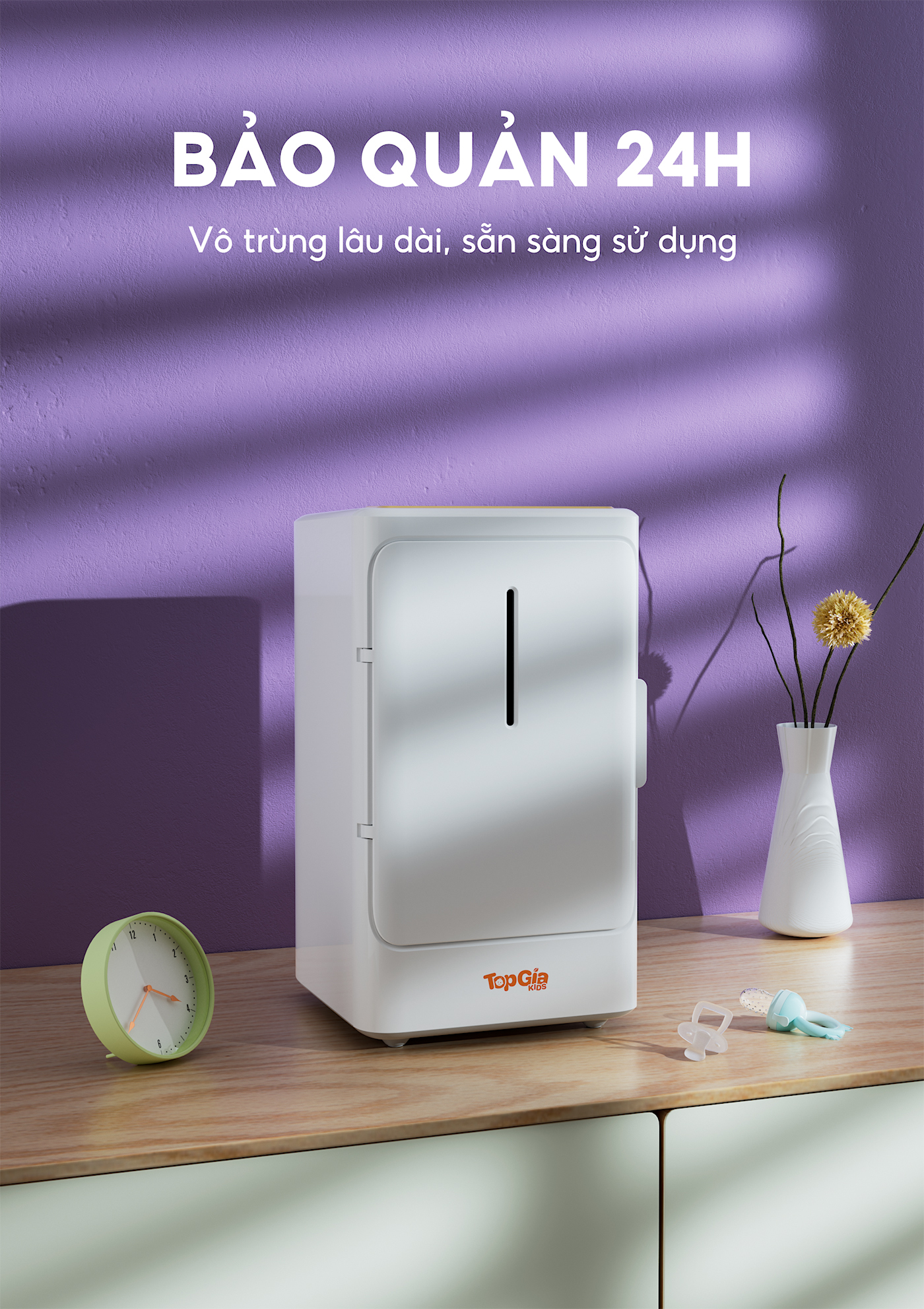 Máy tiệt trùng sấy khô UVC M2-02 TopgiaKids