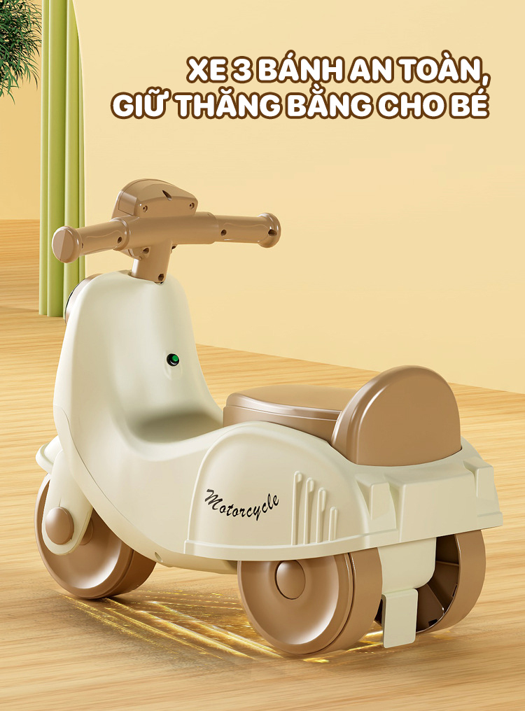 Xe chòi kiểu máy TopgiaKids M7-03
