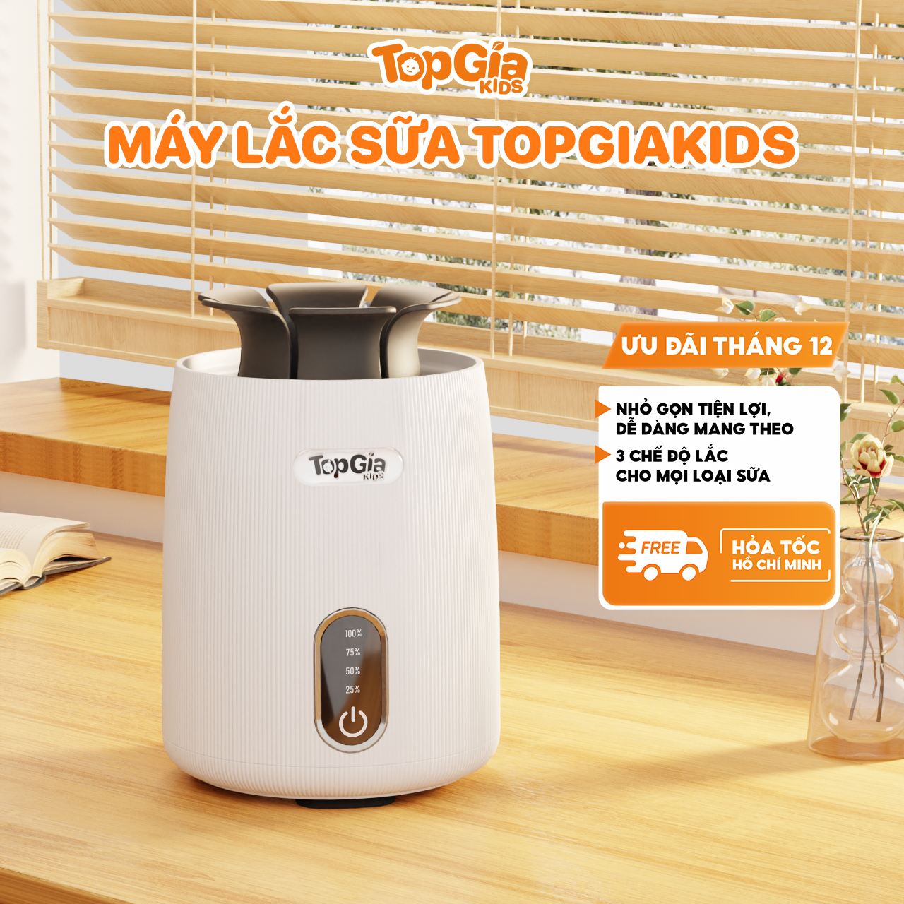 Máy lắc sữa TopgiaKids M6-01