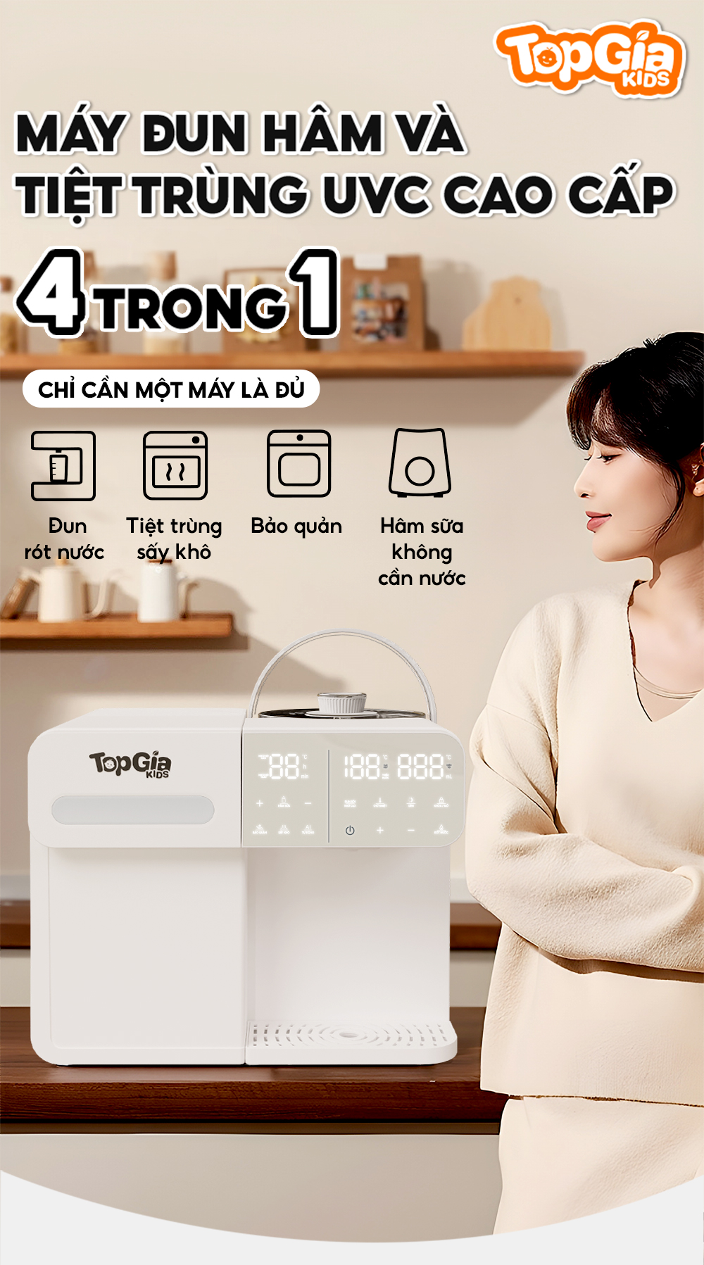 Chức năng nổi bật của máy TopGiaKids M1-05