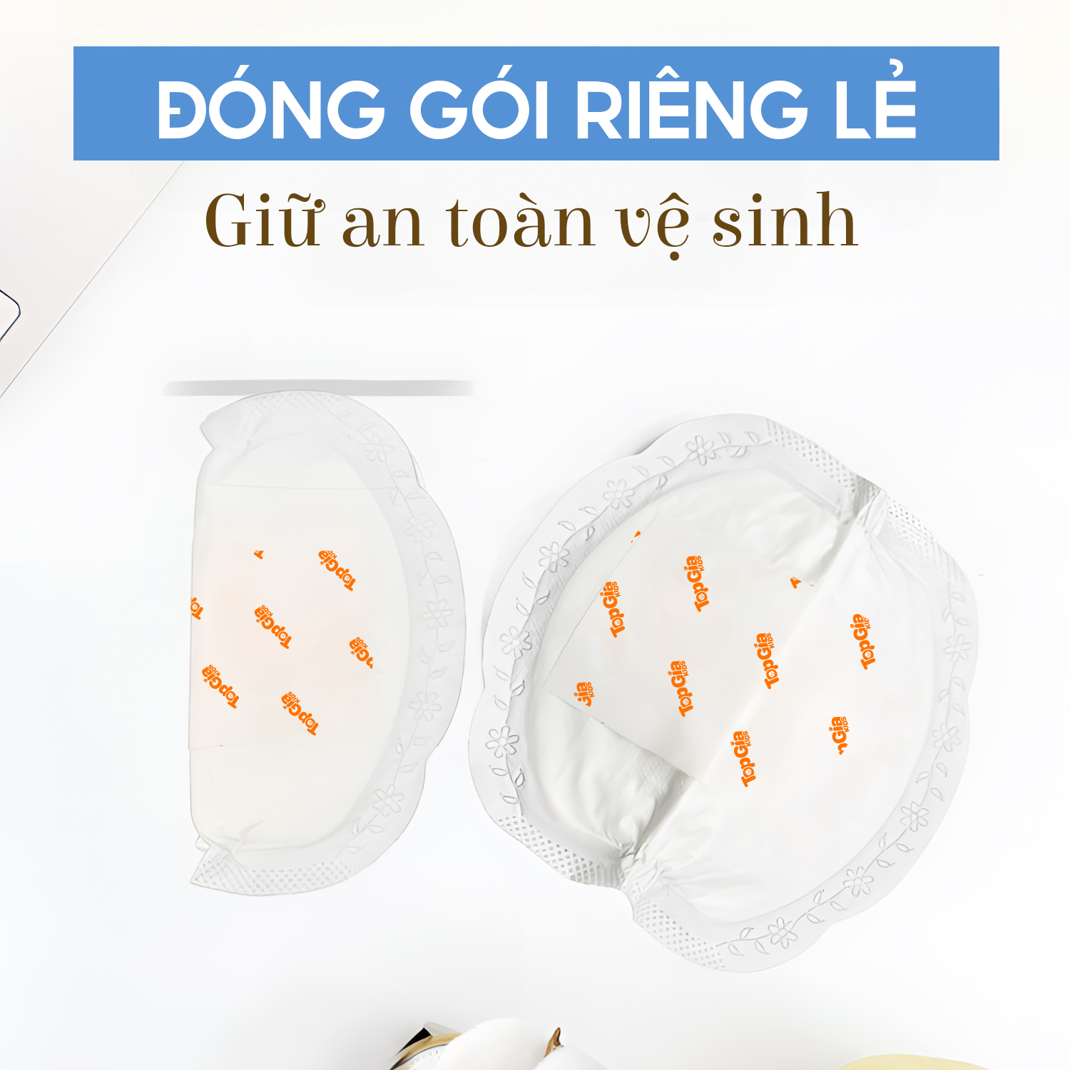 Miếng lót thấm sữa TopgiaKids (1 hộp - 100 miếng)
