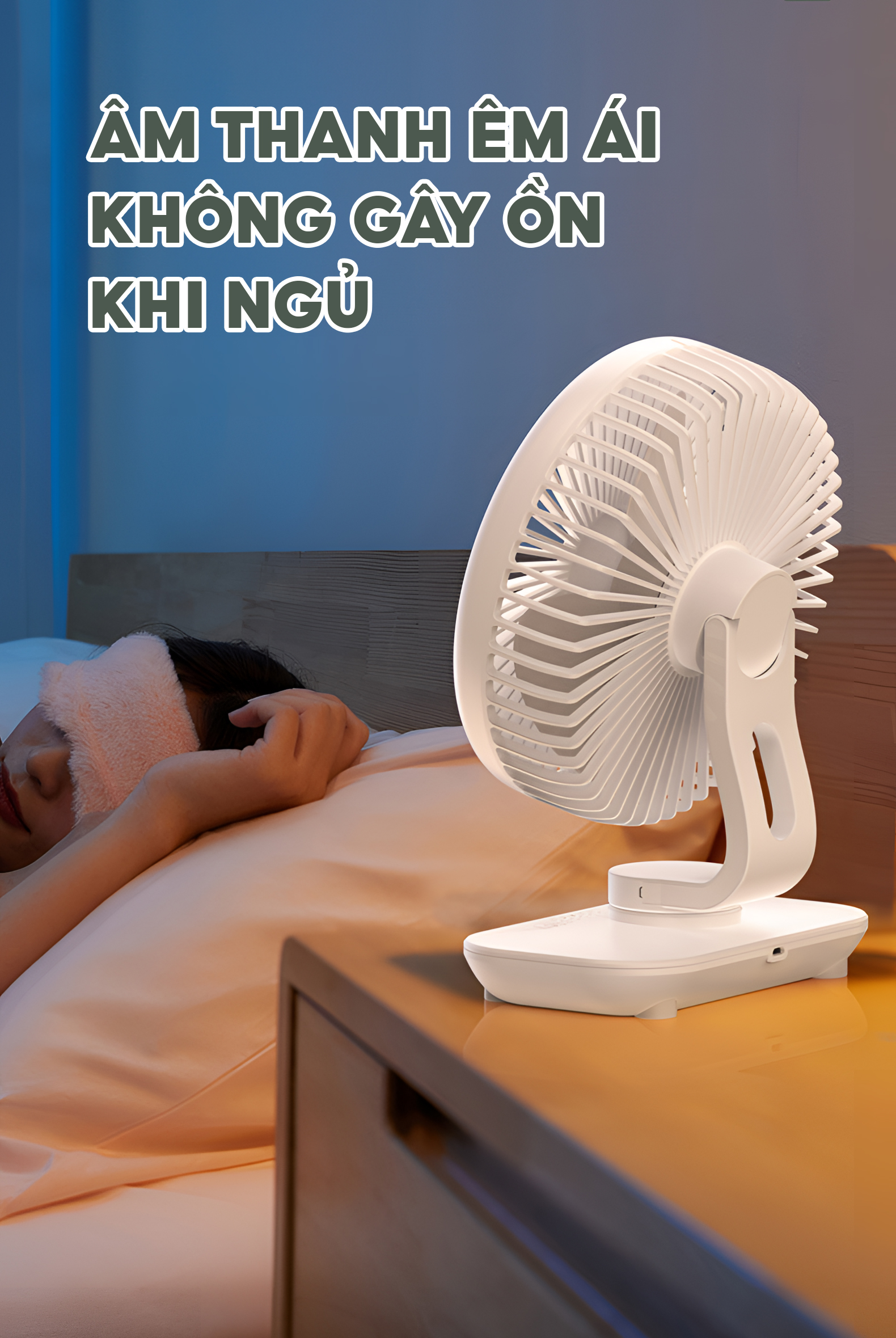 Quạt tích điện mini để bàn TopgiaKids M7-07