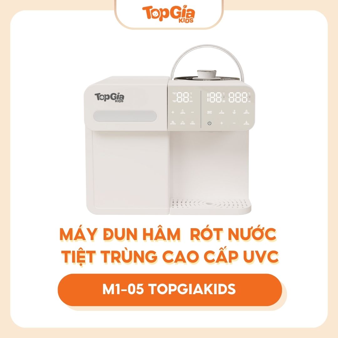Máy đun hâm rót nước và tiệt trùng UVC cao cấp TopgiaKids M1-05