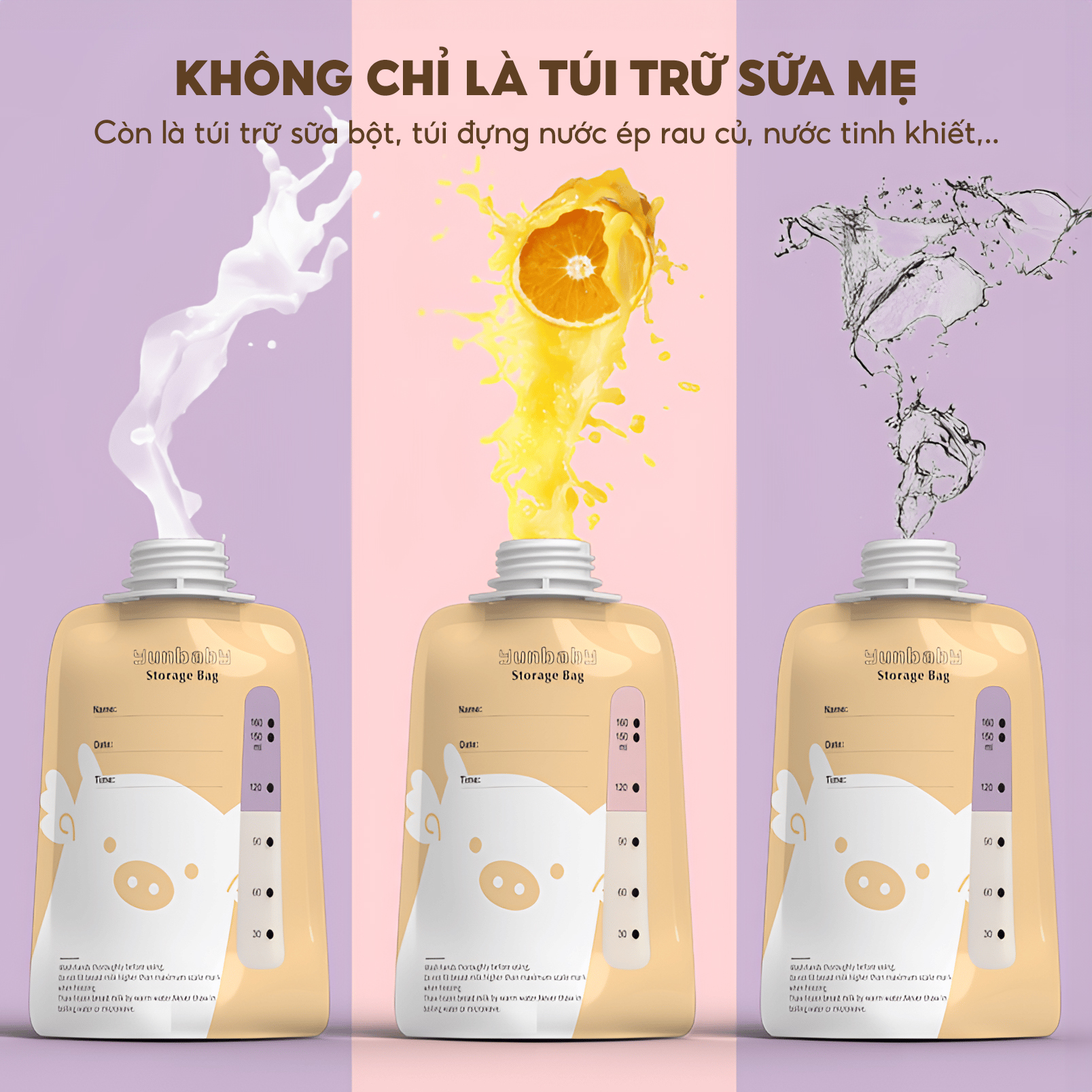 Túi trữ sữa có nắp TopgiaKids