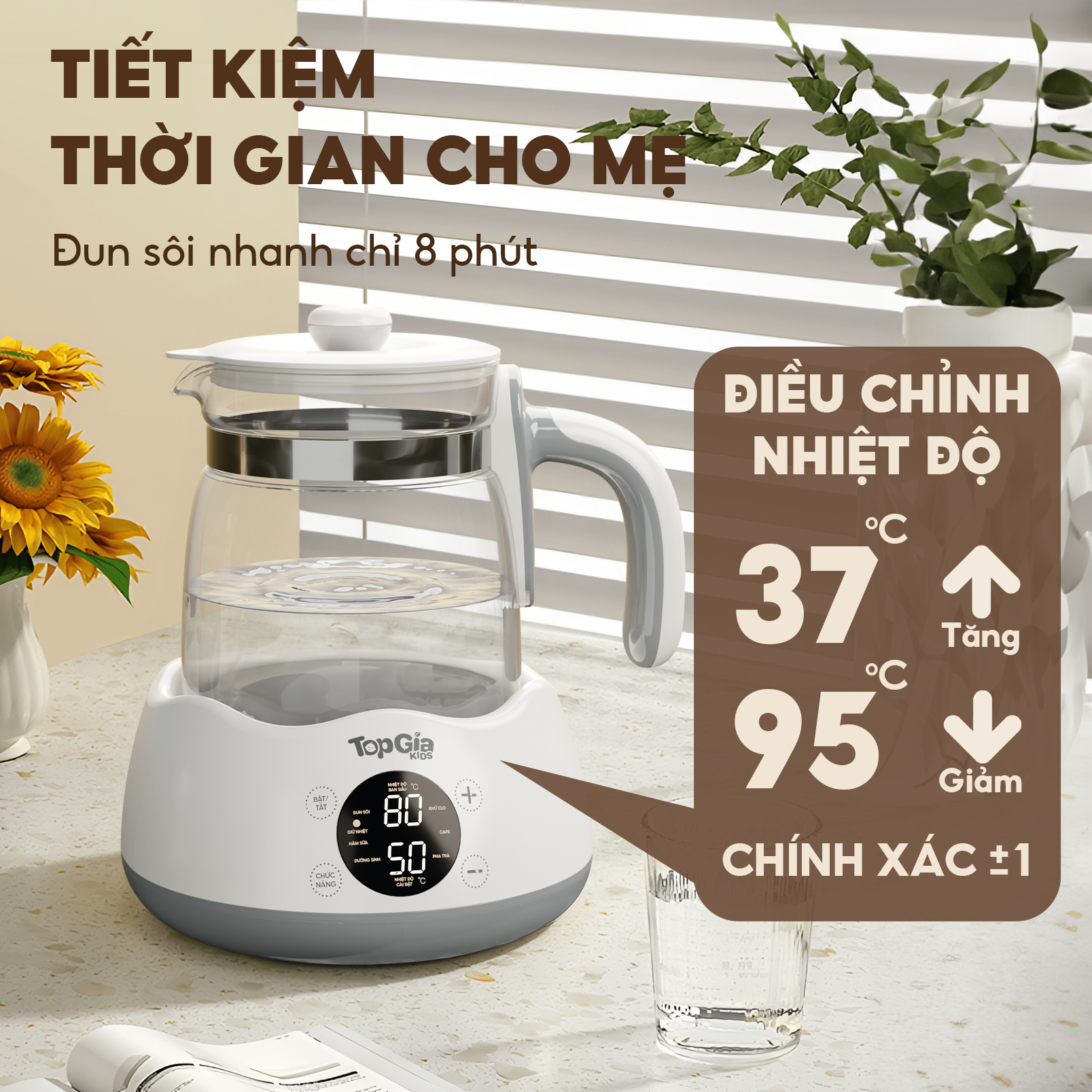Máy đun nước hâm sữa TopgiaKids M3-01