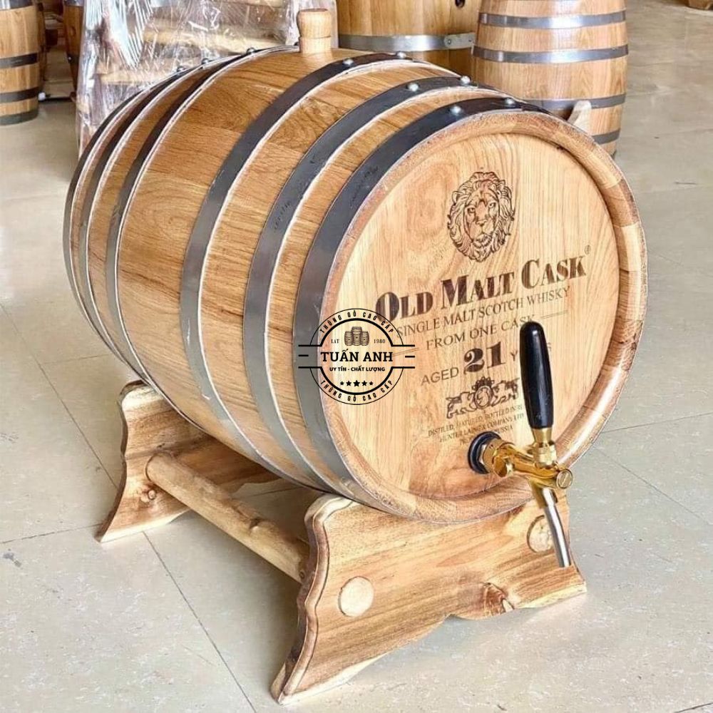 Địa Chỉ Mua Thùng Gỗ Sồi Ngâm Rượu Hòa Bình | Thùng Gỗ Tuấn Anh