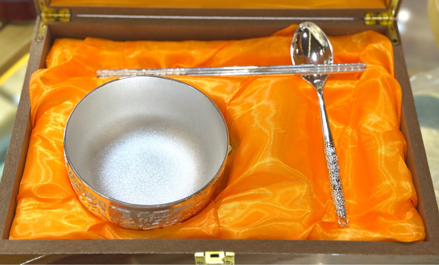 Bộ Bát Đũa Mạ Bạc