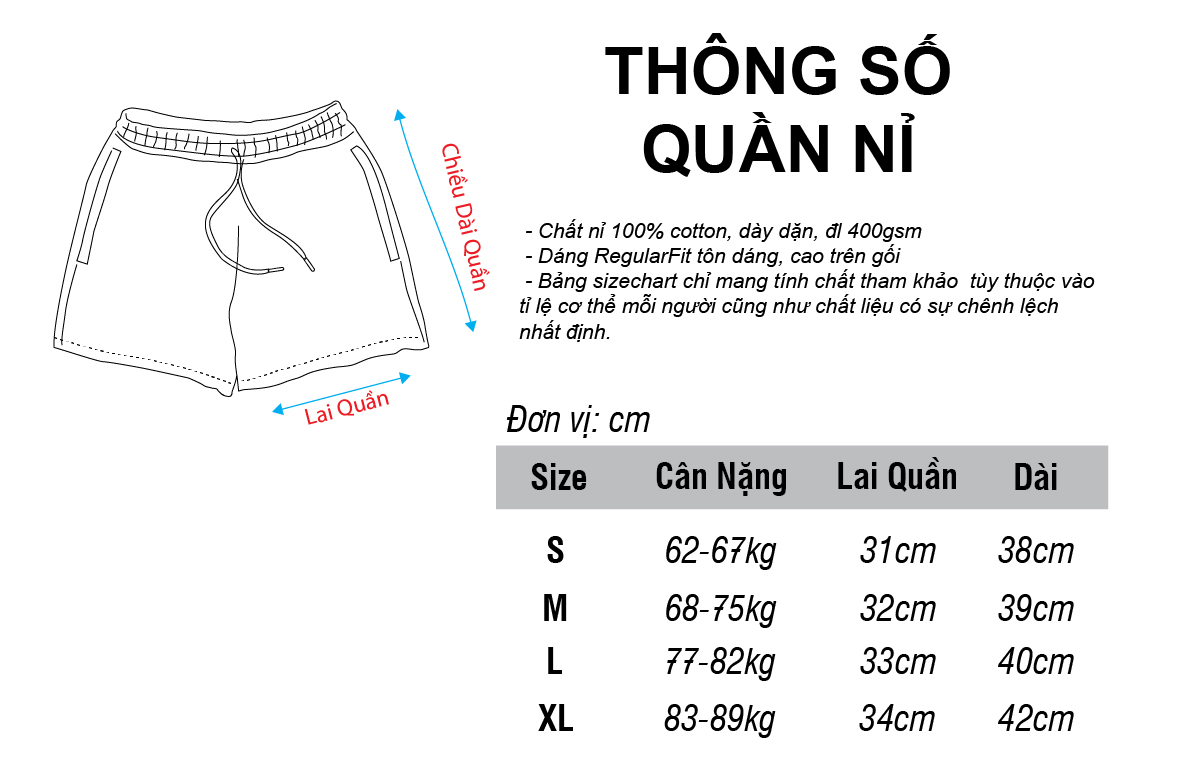 Quần Short nỉ Đỏ 2026