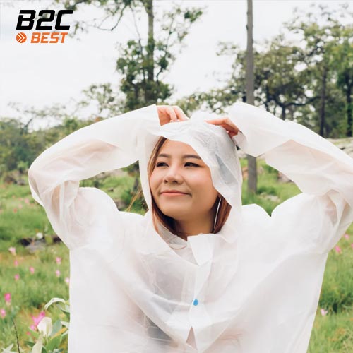 hạn chế tóc tiếp xúc với mưa