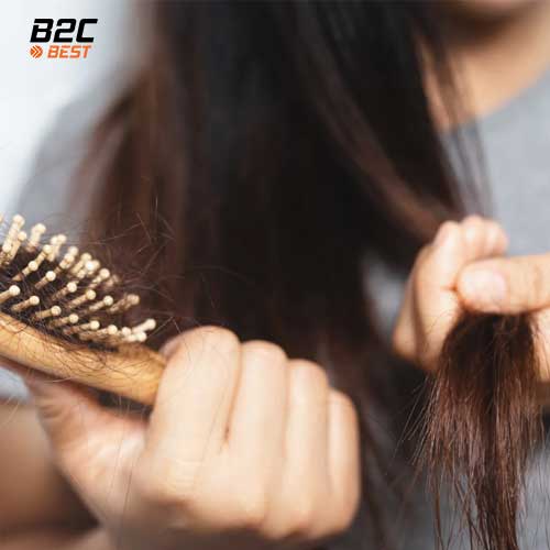 chải tóc ít