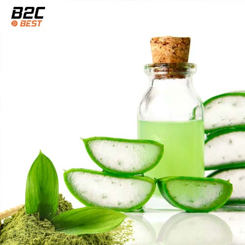 ủ tóc bằng nha đam và trà xanh