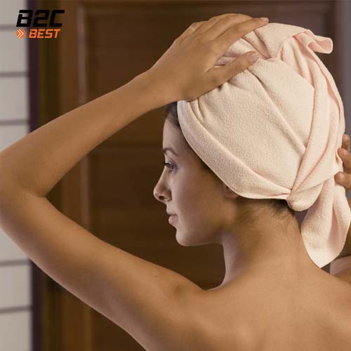 ủ tóc bằng khăn