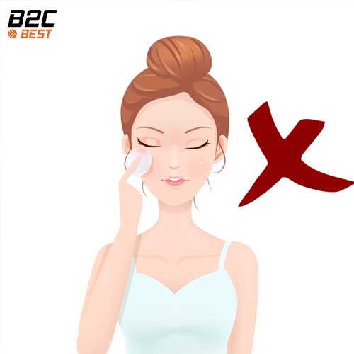 không vệ sinh mặt