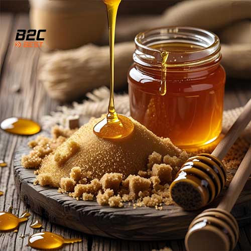 tẩy tế bào chết mật ong và đường nâu