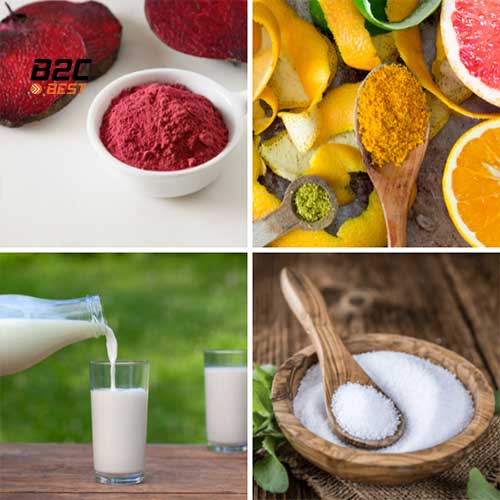 tẩy tế bào chết đường trắng cánh hoa và bột vỏ cam