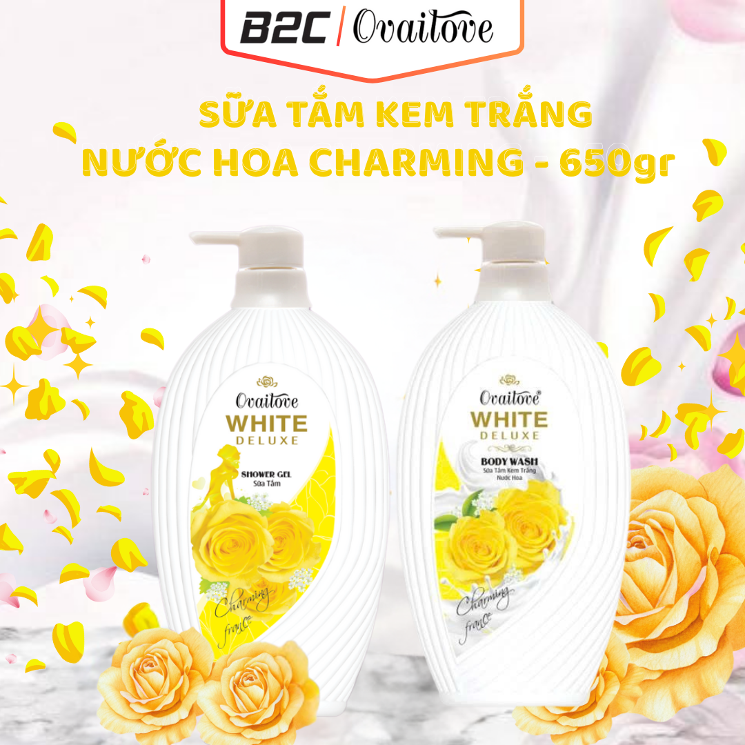 COMBO 2 SỮA TẮM CHIẾT XUẤT NƯỚC HOA CHARMING (650G) - OVAILOVE