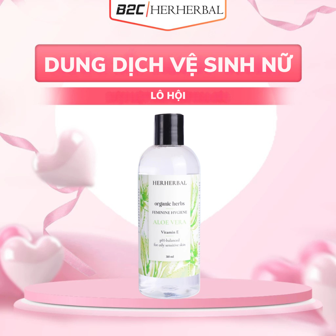 DUNG DỊCH VỆ SINH PHỤ NỮ LÔ HỘI HERHERBAL 310ML