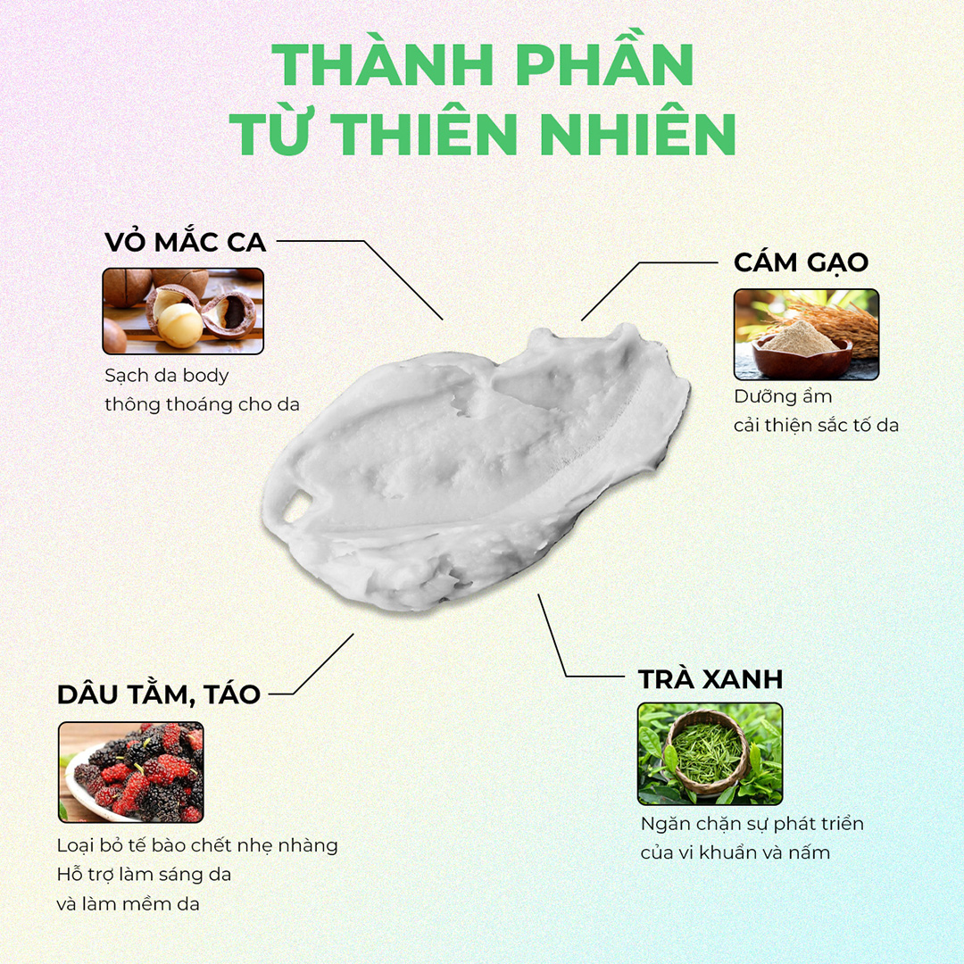 TẨY TẾ BÀO CHẾT BODY THEBOL 260G – ROSE & RICE BRAN