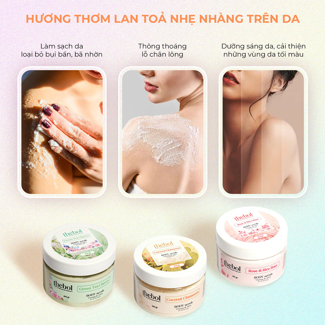 TẨY TẾ BÀO CHẾT BODY THEBOL 260G – COCONUT CINNAMON