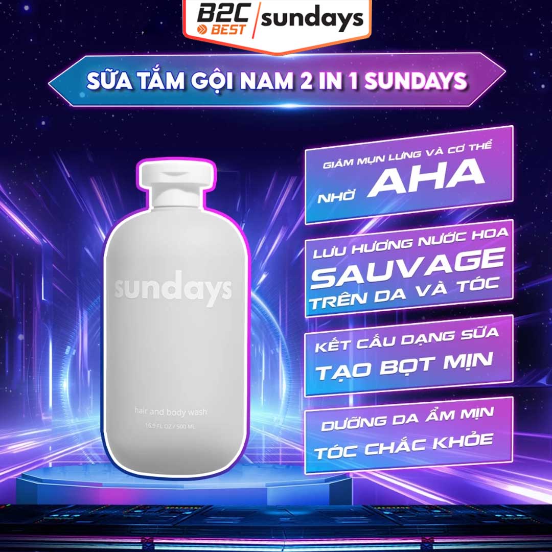 COMBO TRAP BOY SUNDAYS – SET QUÀ TẶNG NAM GIỚI TOÀN DIỆN