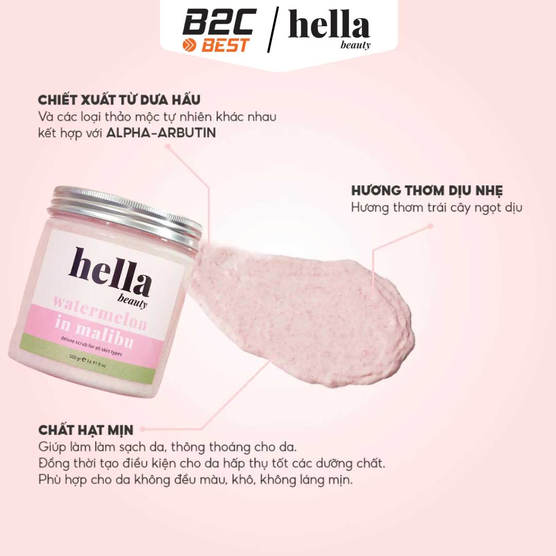 HELLA BEAUTY – TẨY TẾ BÀO DA CHẾT DƯA HẤU