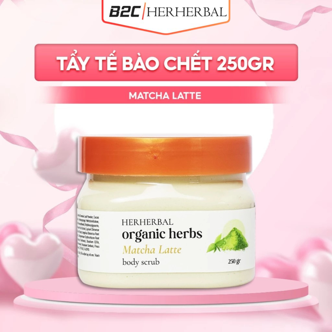 TẨY DA CHẾT MATCHA HERHERBAL 250G