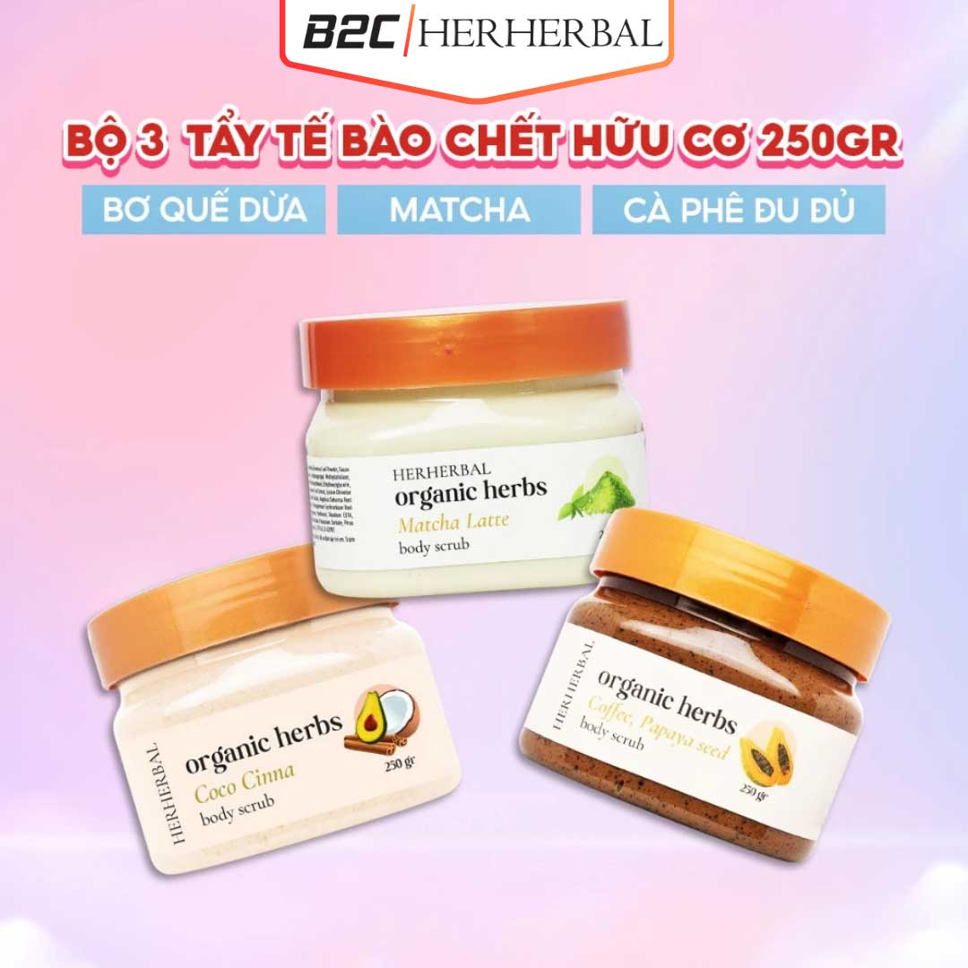 HỘP QUÀ HERHERBAL – SET QUÀ CHĂM SÓC CƠ THỂ CAO CẤP