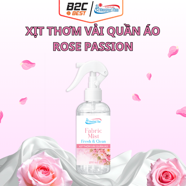 XỊT THƠM VẢI QUẦN ÁO ROSE PASSION - DOCTOR.TIM