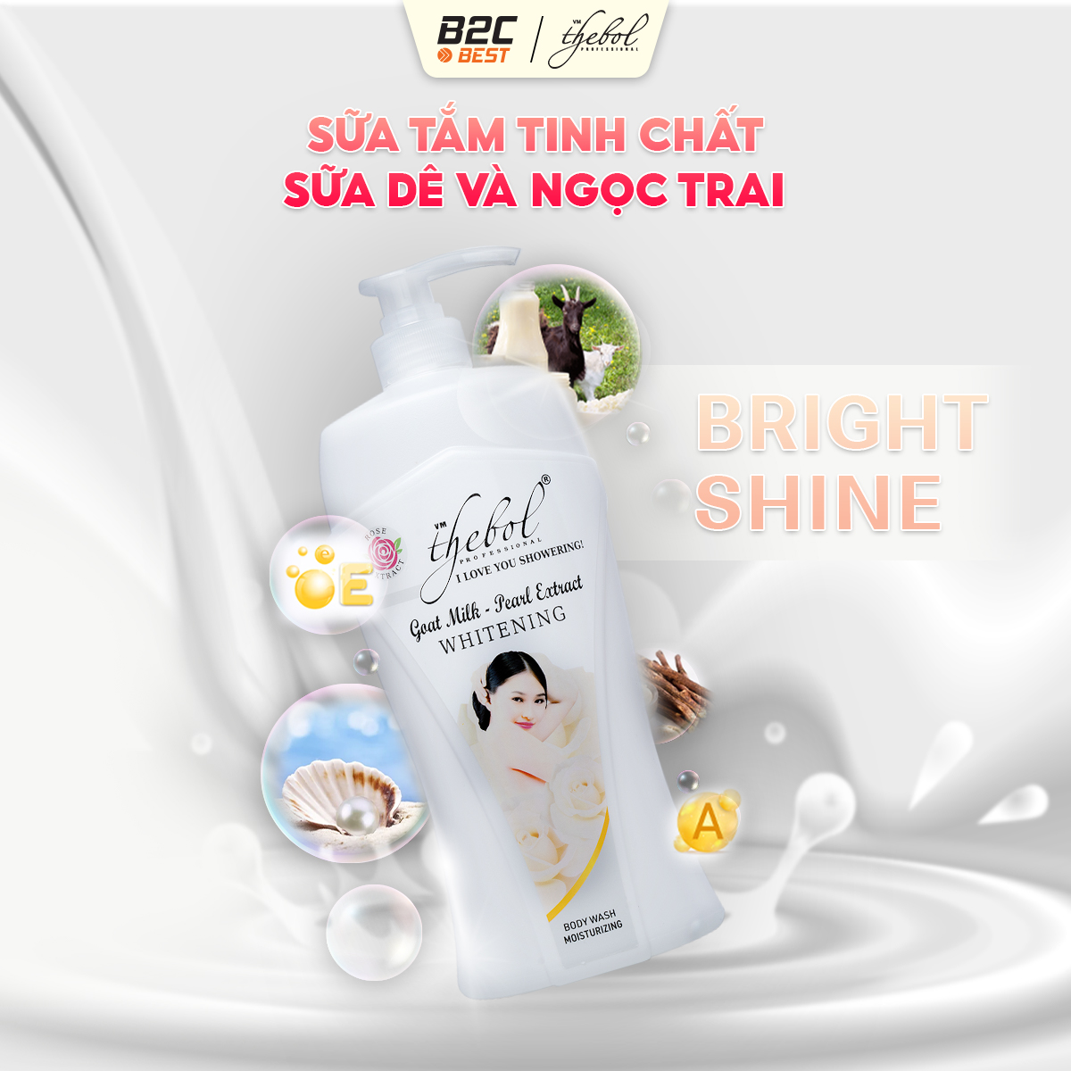 THEBOL - SỮA TẮM TINH CHẤT THEBOL - 900gr