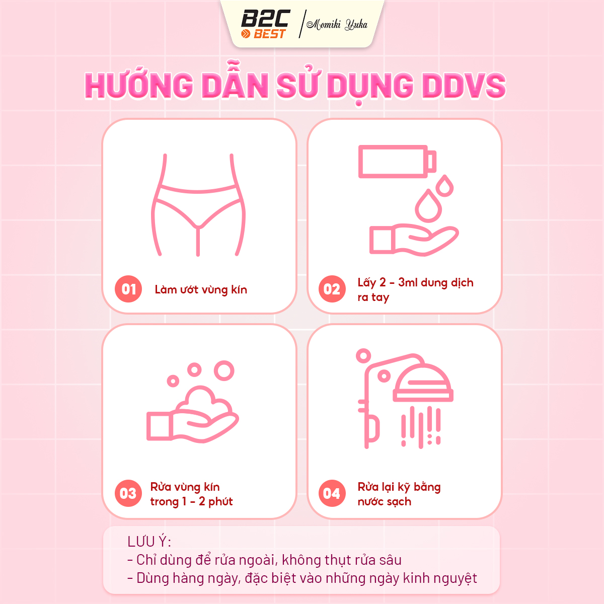 MOMIKI YUKA – DUNG DỊCH VỆ SINH PHỤ NỮ 150 ML
