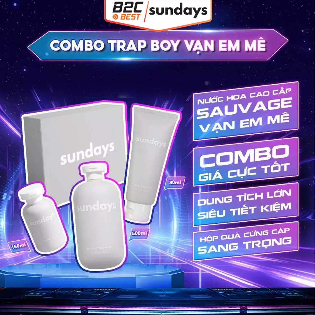 HỘP QUÀ TOÀN NĂNG SUNDAYS – BỘ QUÀ TẶNG ĐẲNG CẤP CHO NAM