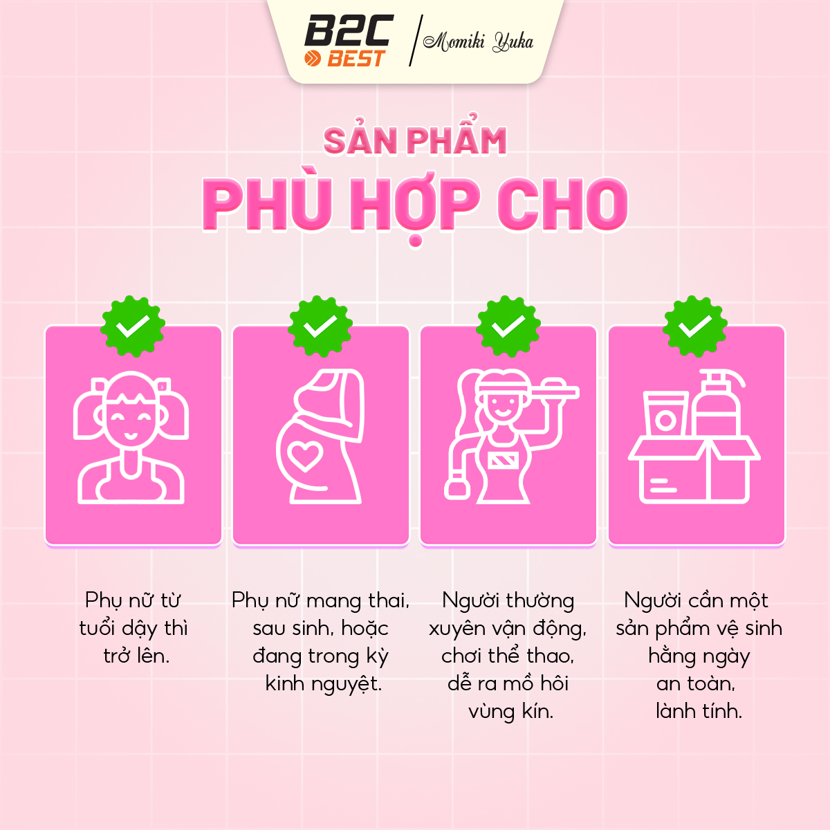 MOMIKI YUKA – DUNG DỊCH VỆ SINH PHỤ NỮ - 150ML