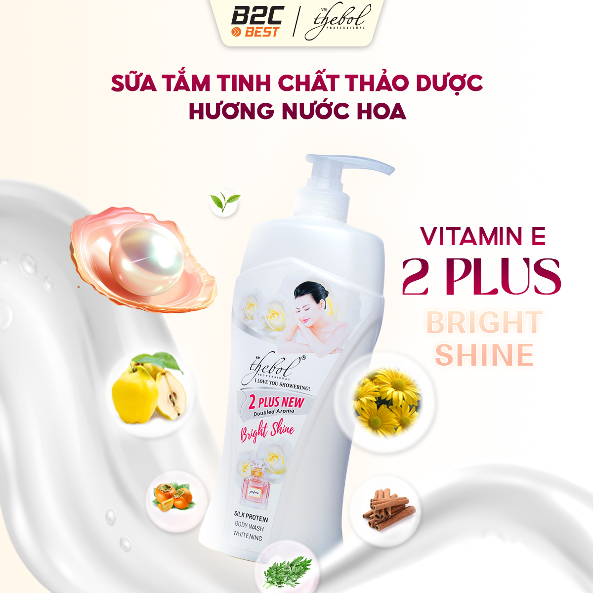 THEBOL - SỮA TẮM THẢO DƯỢC THEBOL 2 PLUS - 650gr
