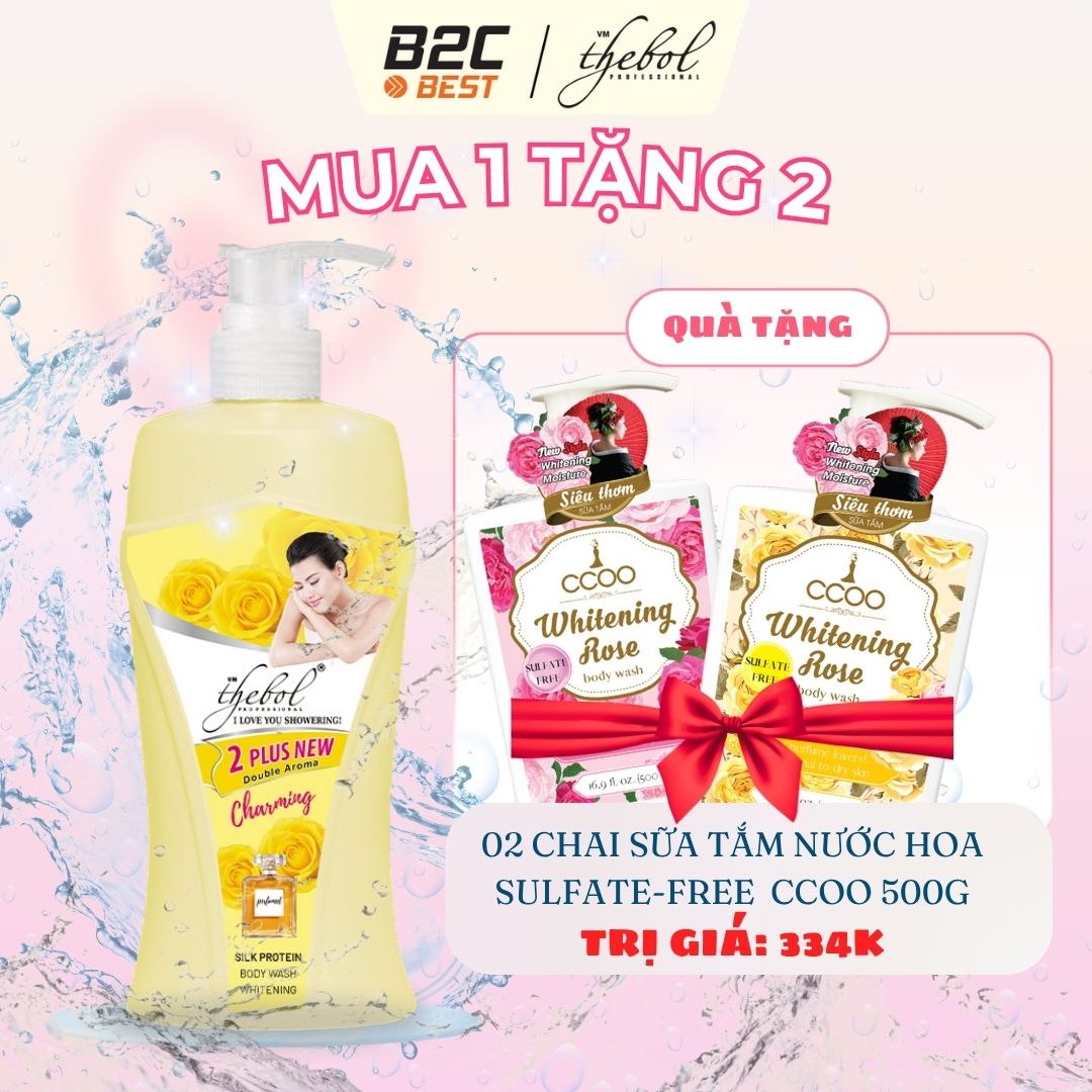 COMBO SIÊU HỜI: MUA 1 SỮA TẮM THEBOL 925G TẶNG 2 SỮA TẮM CCOO 500G – DƯỠNG DA THƠM NGÁT, MỀM MỊN