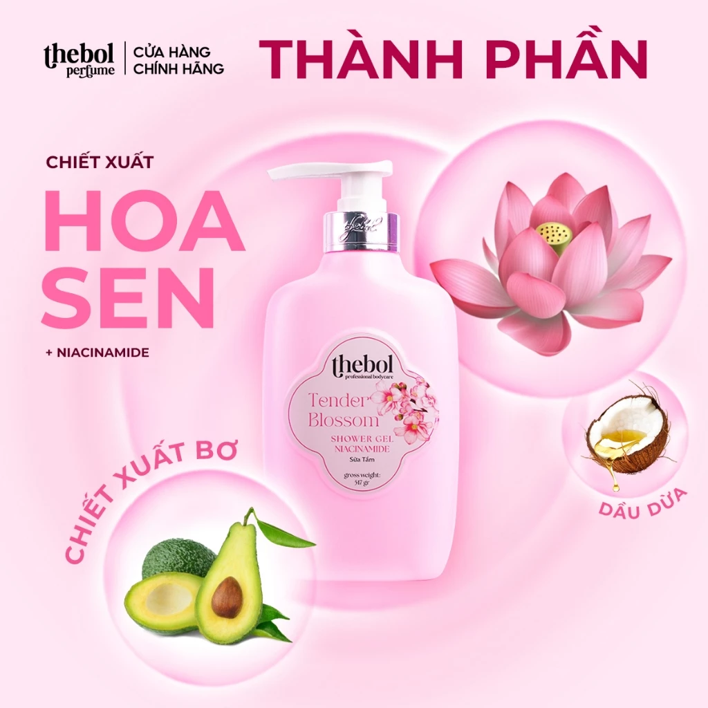 THEBOL SỮA TẮM HƯƠNG NƯỚC HOA – TENDER BLOSSOM