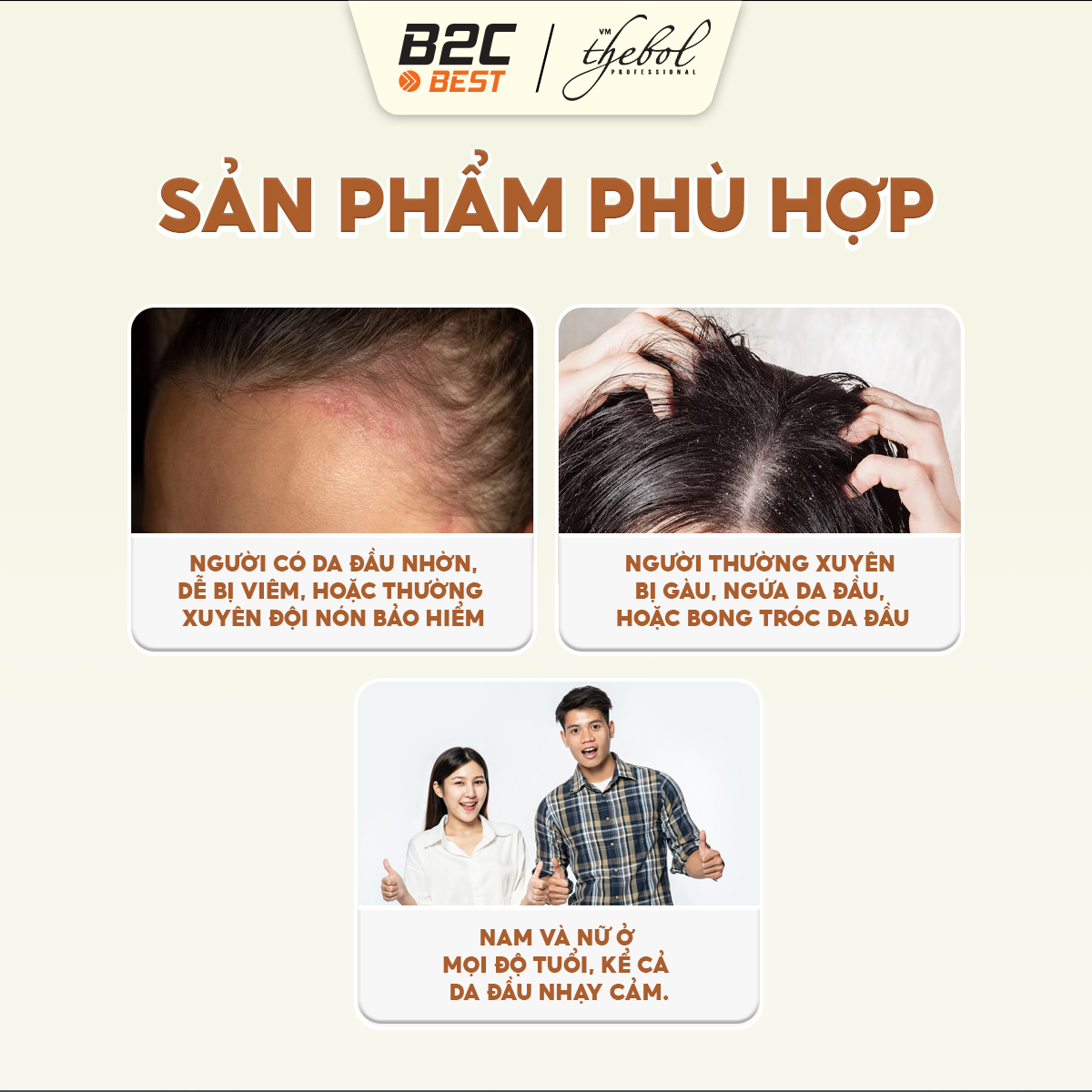 THEBOL – DẦU GỘI NGĂN GÀU TÓC DƯỢC LIỆU HỮU CƠ VẠN NGƯỜI MÊ (VÀNG) 175Gr