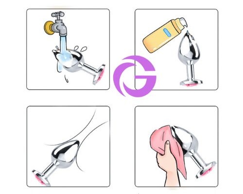 Combo 3 Plug Hậu Môn Đính Đá Quý Kim Cương INOX