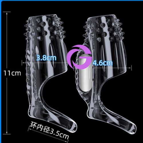 Bao đôn dên pha lê trong suốt có rung