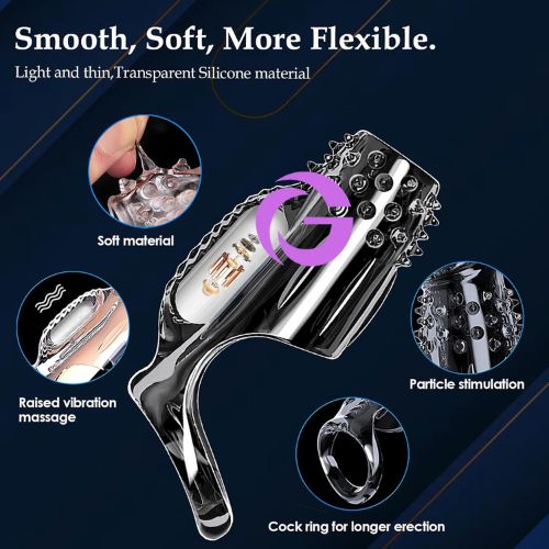 Bao đôn dên pha lê trong suốt có rung